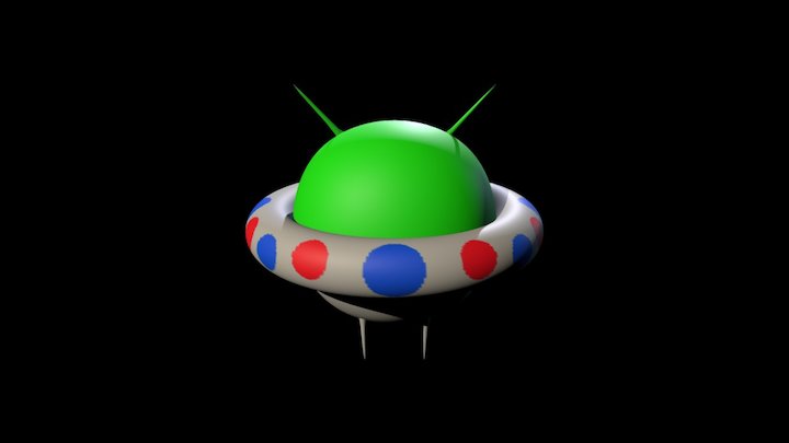 A Cute Little Alien. 3D Model
