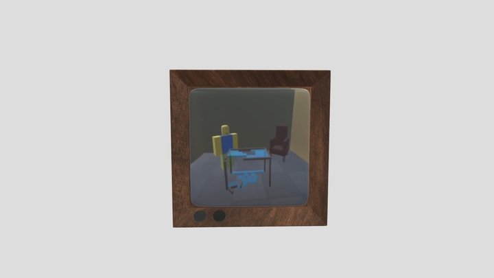 Box TV 3D Model