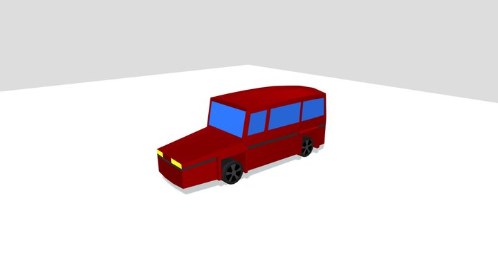 Red car 3D Model