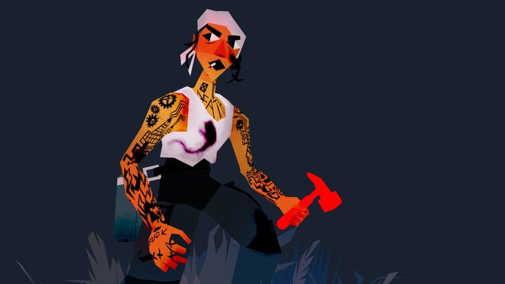 BADBLOOD Mechanic 3D Model