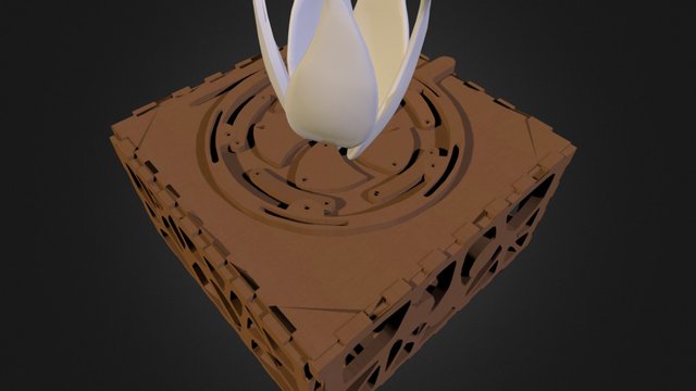 Mechanical Flower 3D Model