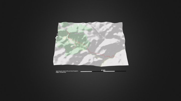 鹿苑坪_等高地图 – Free 3D Model STL