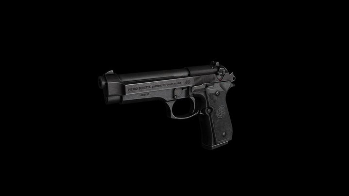 Beretta 92 FS 3D Model