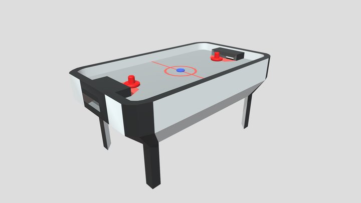 Air Hockey Cabinet 3D Model