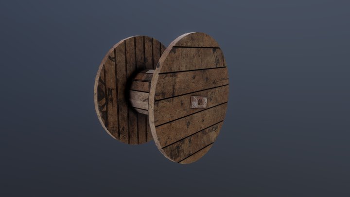 Wooden Coil 3D Model