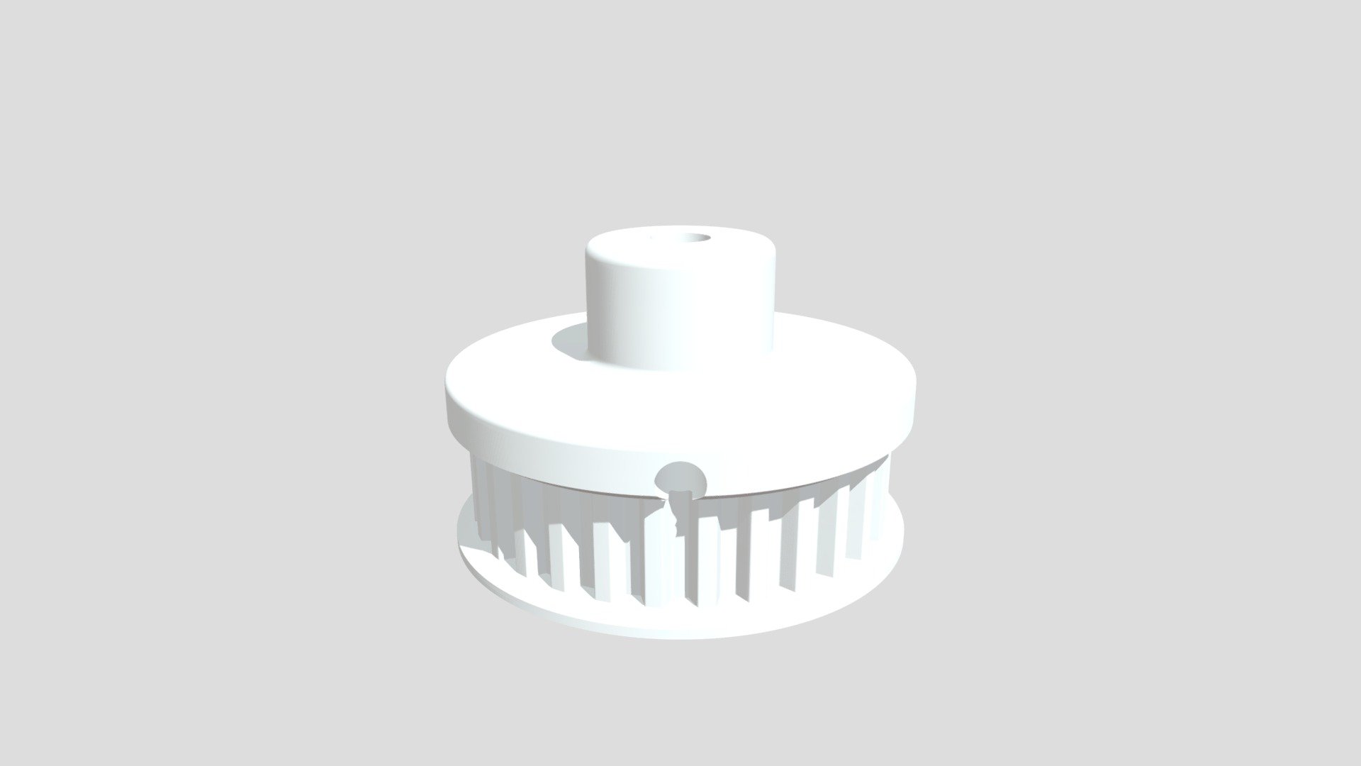 Toothed pulley for T5 belt