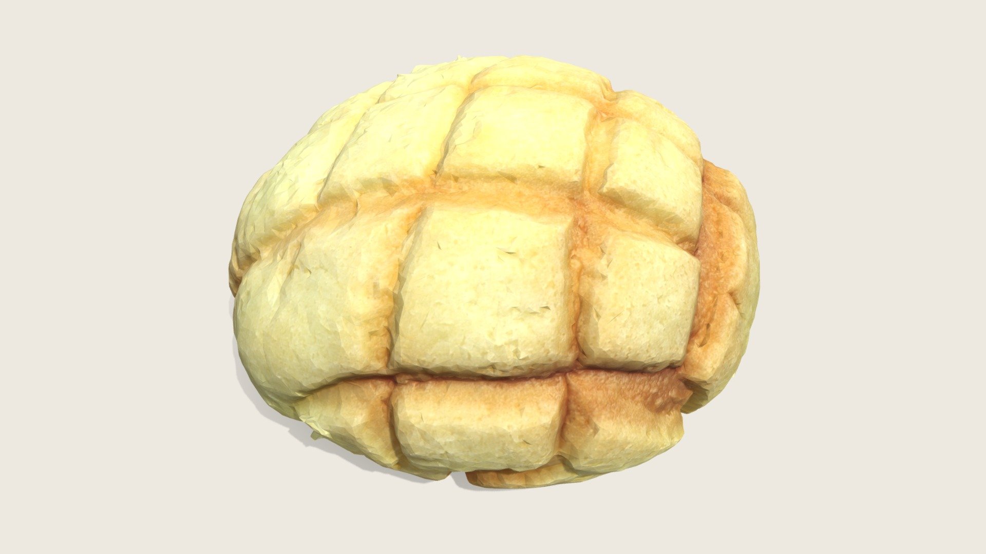 Melon Bread Buy Royalty Free 3D model by digikstudio [c2c7e33