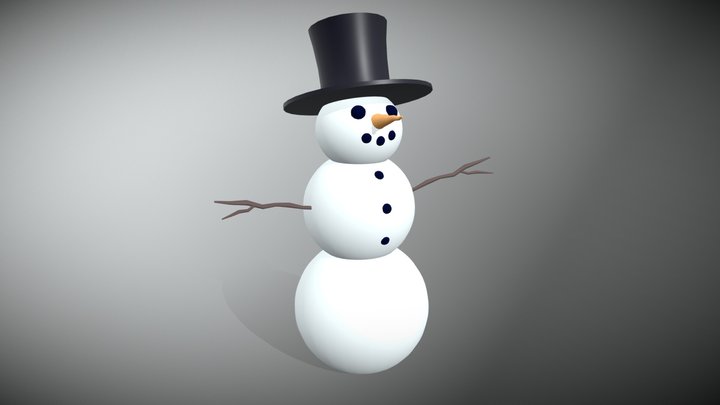 Snowman 3D Model