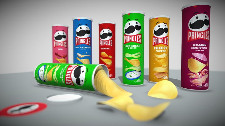 Pringles Cans 3D Model