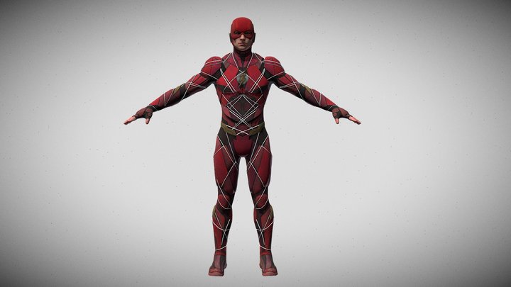 flash riggeado 3D Model