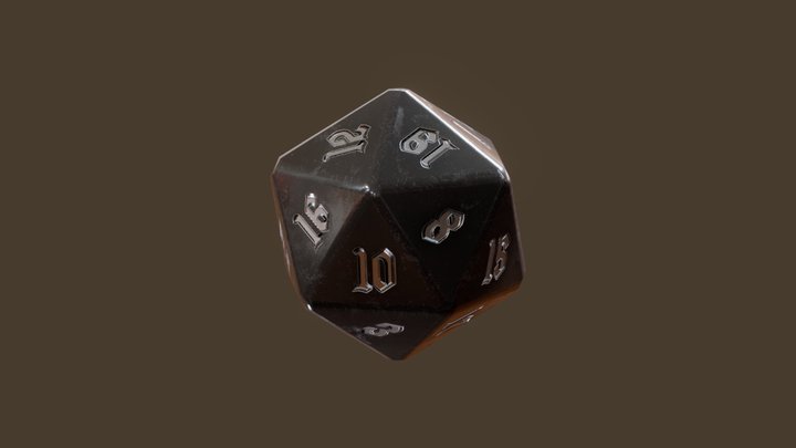 Dice 20 3D Model