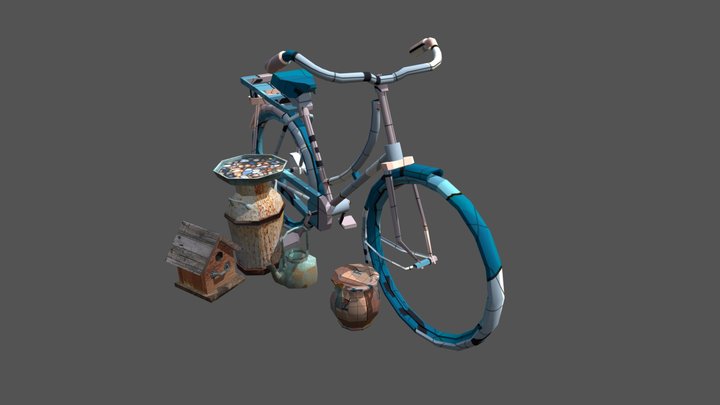 Grandma's House - Unwrap 2 More detailed props 3D Model