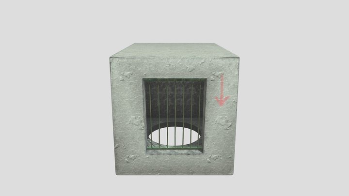 Ventilation shaft bomb shelter 3D Model
