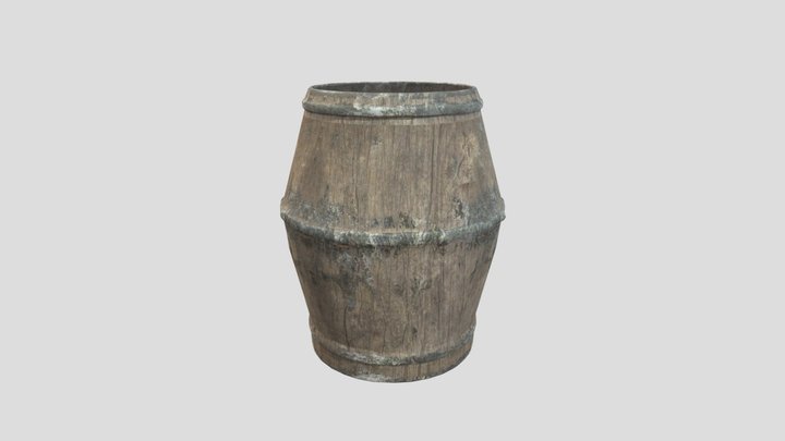 Barrel-wood-004lp – Gratis 3D-model STL