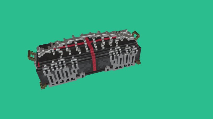 skull treasure box 3D Model