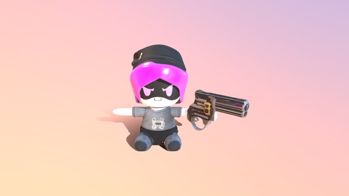 PLush UZI 3D Model