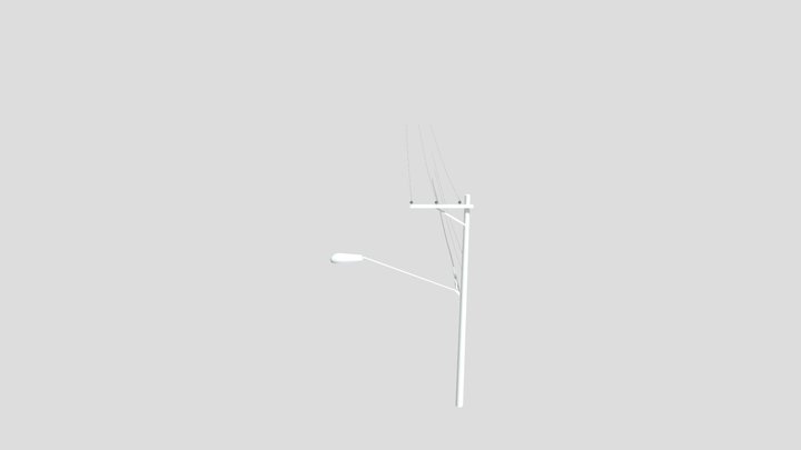 Poste de Luz SP (sódio) 1 3D Model