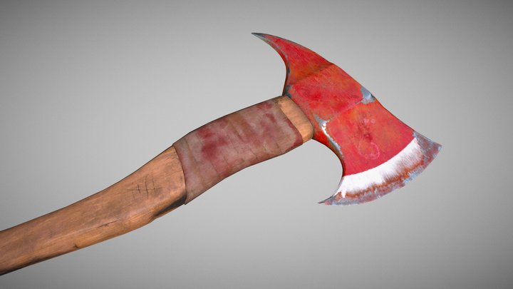 Pickhead Fire Axe 3D Model