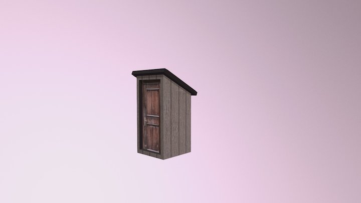 Туалет домашний 3D Model