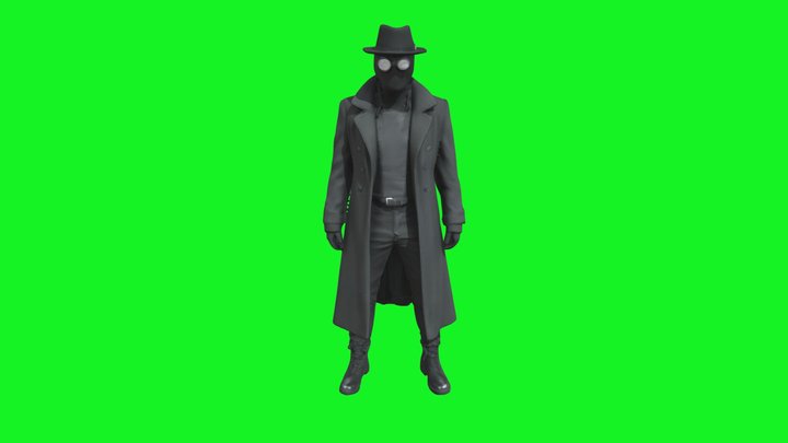 Spider noir 3d model ftu – Modello 3D gratuito STL