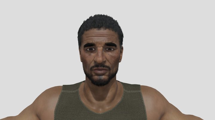 Alejandro-Rugged Male Survivor Game 3D Character 3D Model