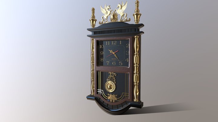 Wall Clock 3D Model
