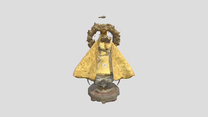 Caridad del Cobre Virgin Statue 3D Model