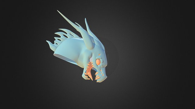 Cabeça de dragao ainda n finalizada .v 3D Model