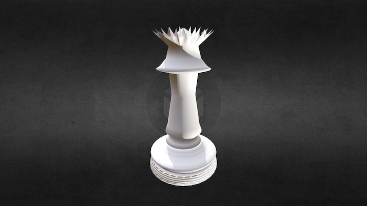 Queen (Königin) chess model by blender 3D Model