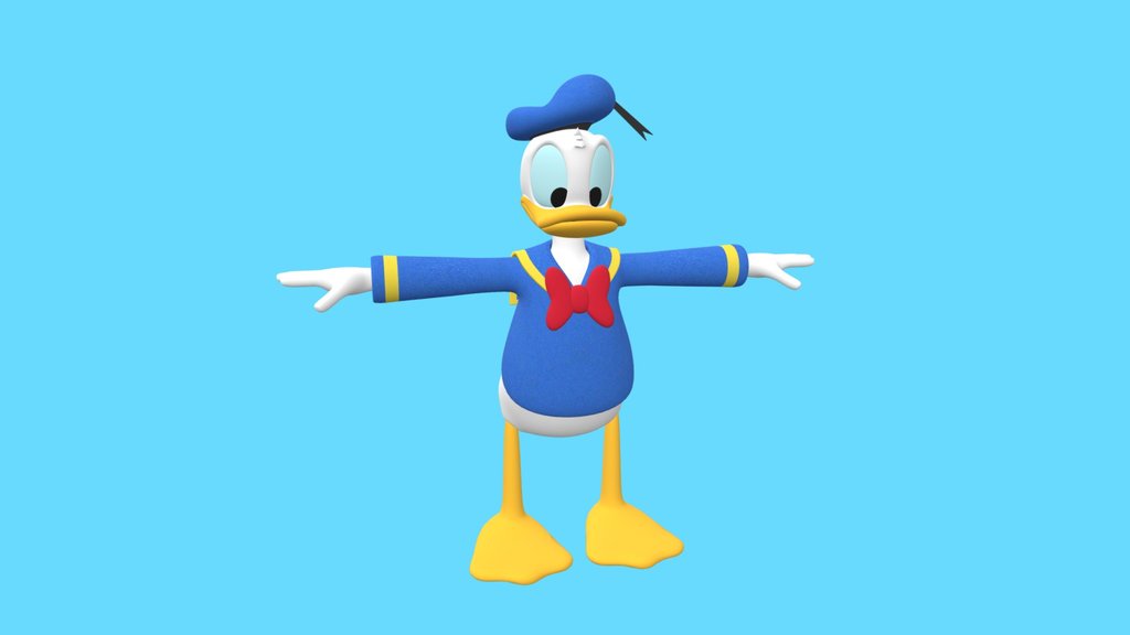 Donald Duck (Mickey Mouse Clubhouse 3D Model)