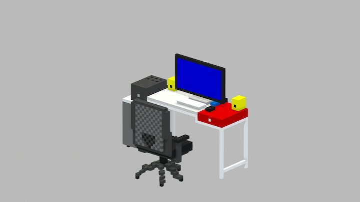 My Home Desk 3D Model