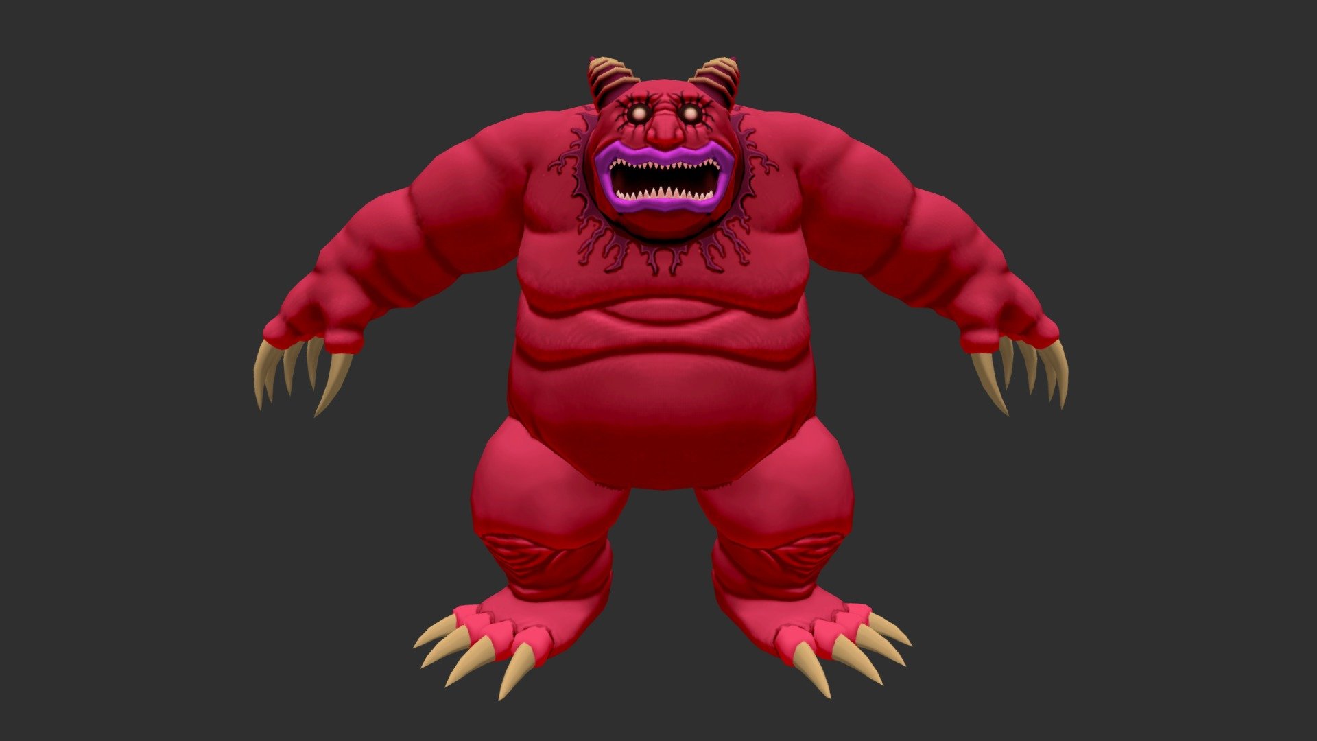 Red Demon 3d Model By ็็็ Holy War X [c2d4b2c] Sketchfab