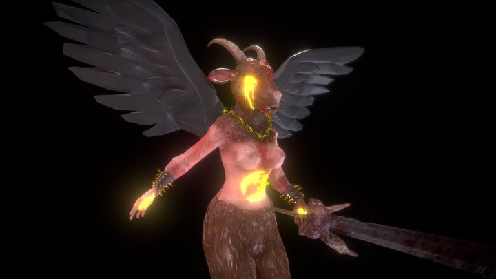 Baphomet (Lowpoly) 3D Model