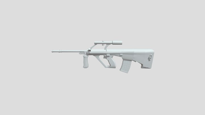 Untextured AUG model 3D Model