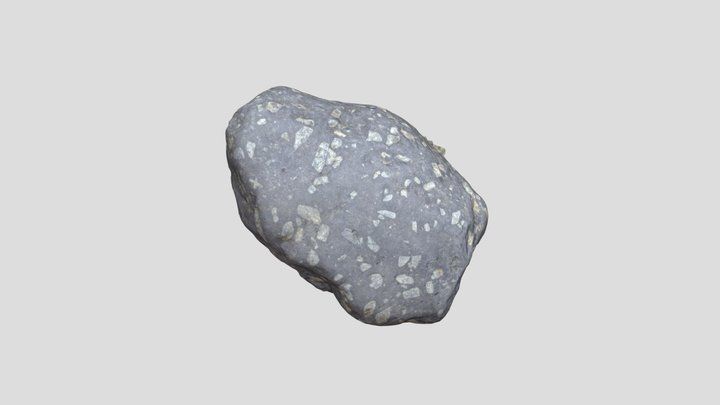 erratic boulder: Rhombenporphyr 3D Model