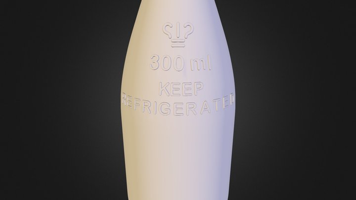 Cream Bottle 3D Model