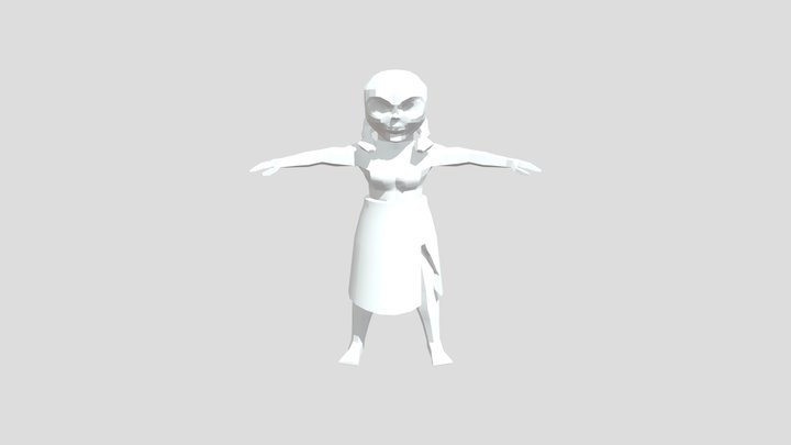 Medusa_ Low Poly 3D Model