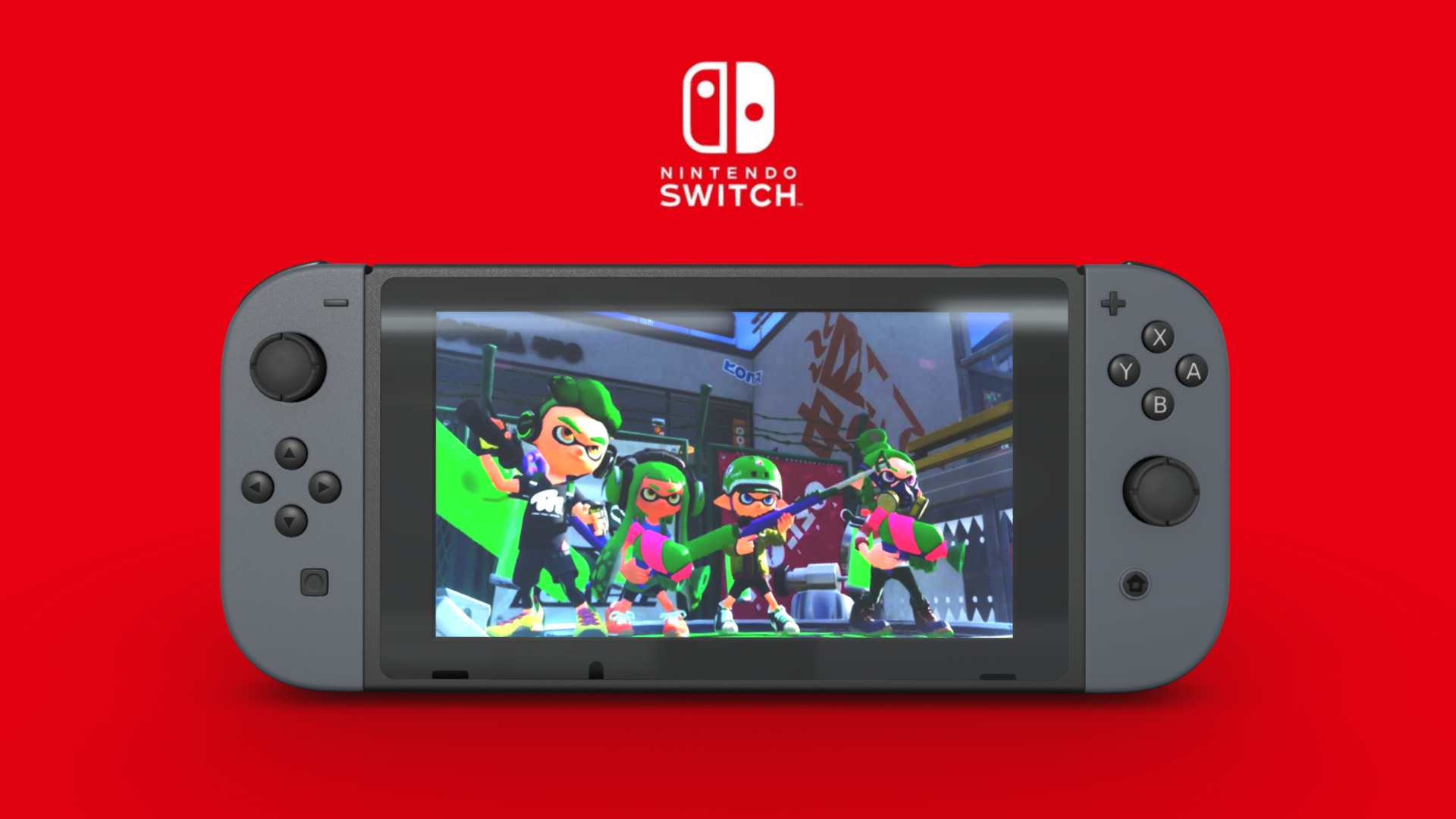 3D model Nintendo Switch - This is a 3D model of the Nintendo Switch. The 3D model is about a video game console.