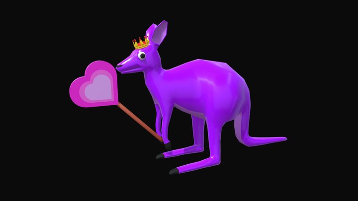 Purple Kangaroo - Garten of Banban 3 Trailer 3D Model