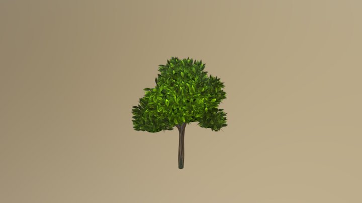 Fluffy Tree 2 3D Model