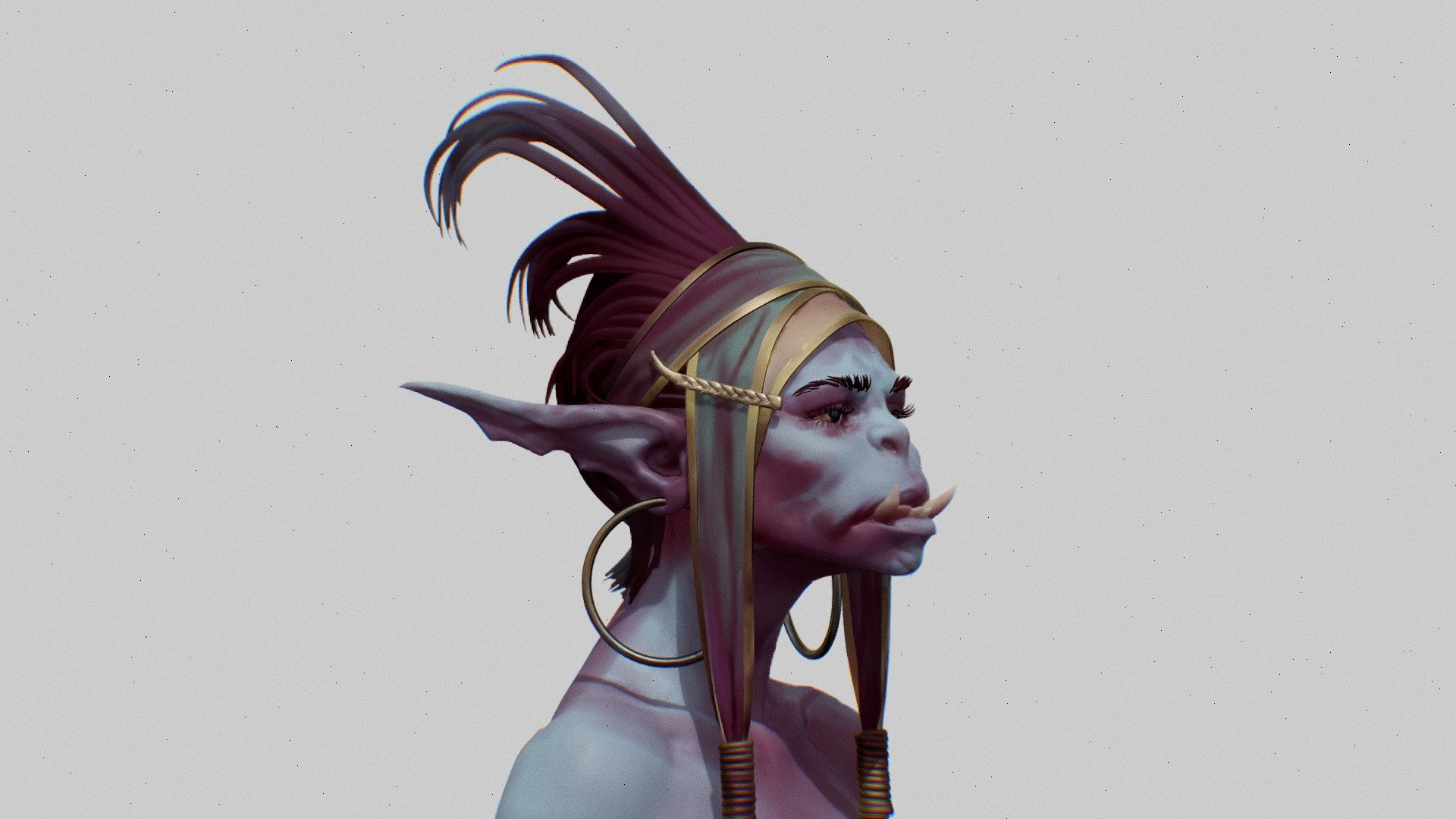 Female Orc - Buy Royalty Free 3D model by Truneps [c2dad6b] - Sketchfab ...