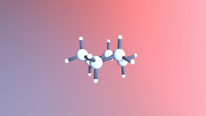 Cyclohexane - chair conformation 3D Model