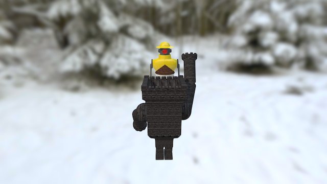 Steambot vs Towergolem 3D Model