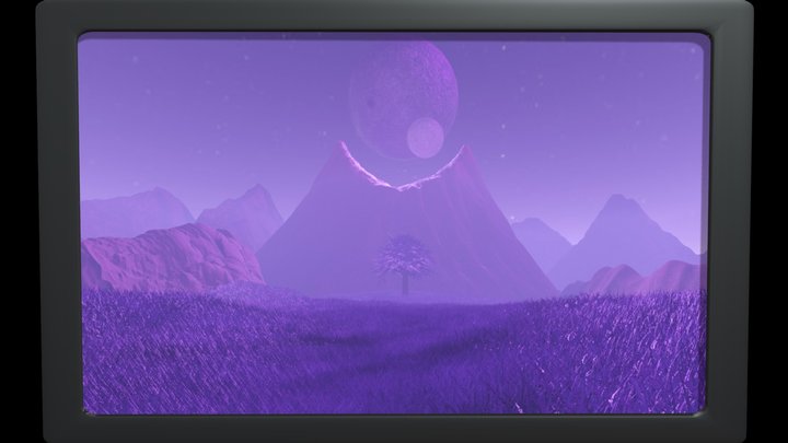 Scene render Display. 3D Model