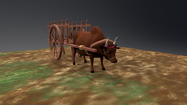 Oxcart 3D Model