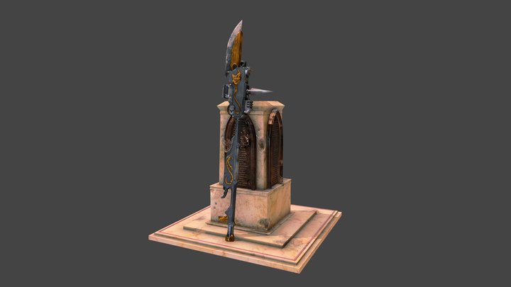 Custodian Guardian Spear 3D Model