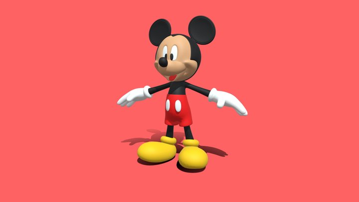 Mickey Mouse 🐭✨ 3D Model