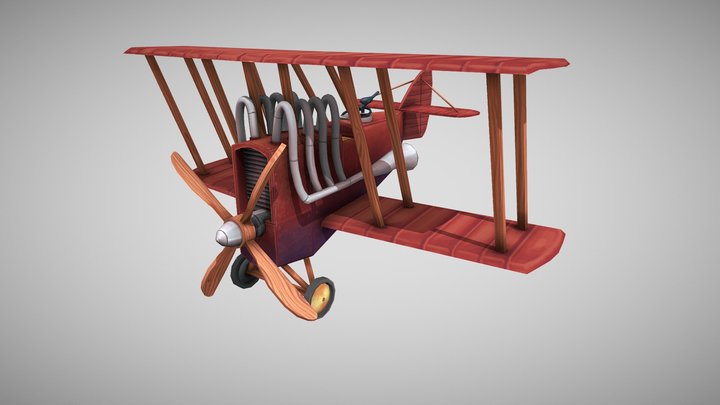 Flying Circus Airco DH4 3D Model
