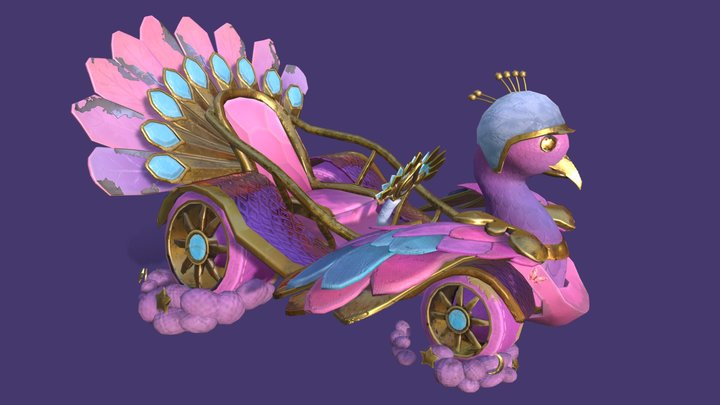 DAE Kart - Peacock kart 3D Model