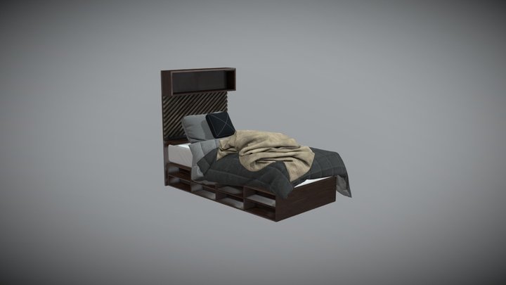 Single Bed 3D Model